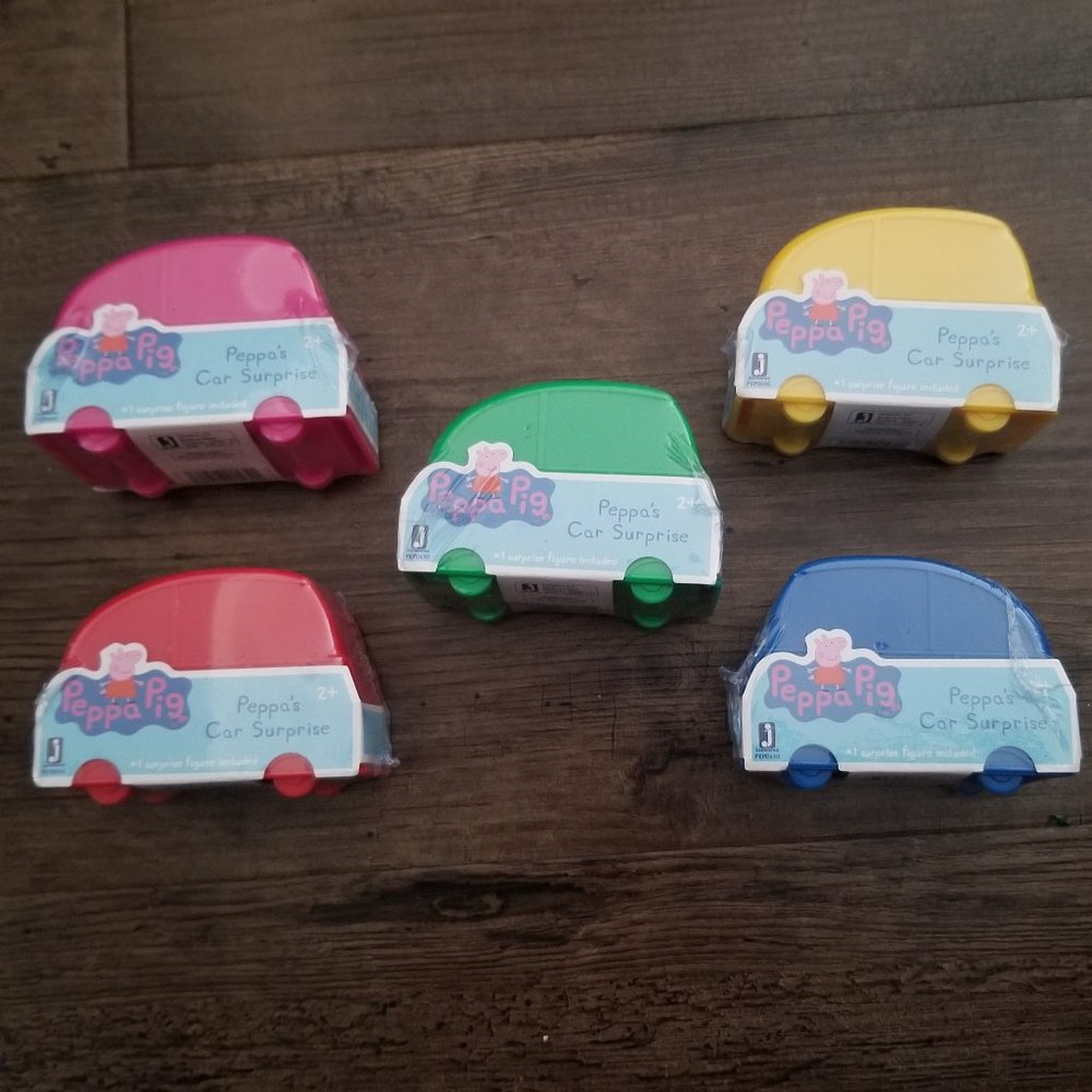 Peppa Pig: Peppa's Car Surprise Blind Figures (Lot of 5)